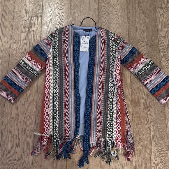 Zara Multicolor Patterned Blazer - Picture 1 of 4